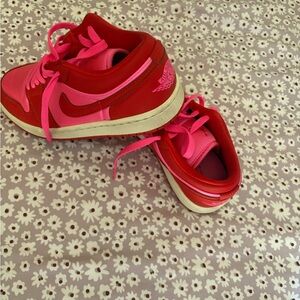 Kids Red and Pink Sneakers